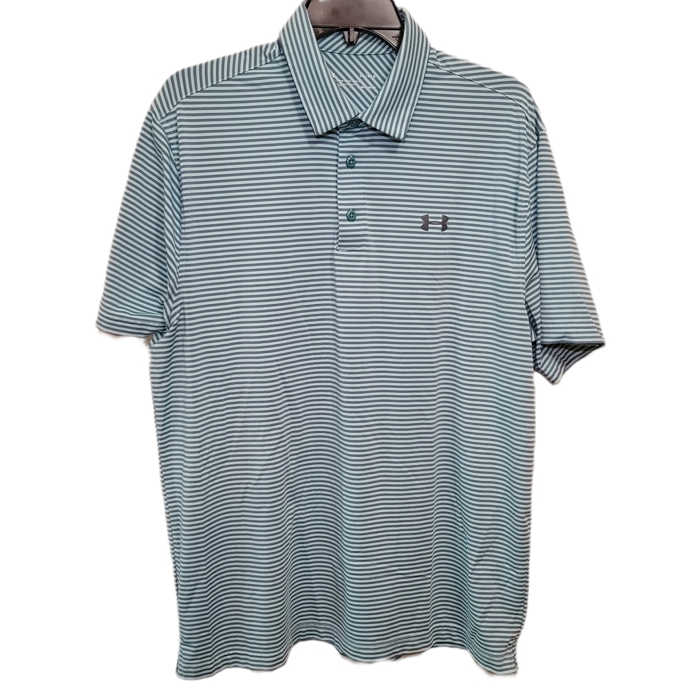 Under Armour Men's Striped Short Sleeve Polo Shirt